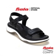 Bata บาจา รองเท้าเพื่อสุขภาพแบบรัดส้น พร้อมเทคโนโลโยีคุชชั่น สำหรับผู้หญิง รุ่น CANALI สีดำ 6016049 สีเบจ 6018049