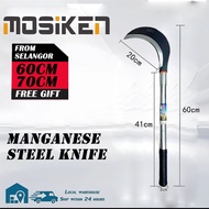 Long handle sickle outdoor firewood chopping knife manganese steel multifunctional sickle Carbon Too
