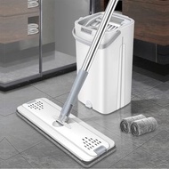 **包郵** 免手洗360度平板地拖 拖把桶套裝 地拖 慳位座地平板地拖 1.2M不用彎腰 免濕手拖地 地拖連水刮一體式設計 乾濕兩用 懶人拖把 地板清潔 掃除用具 掃把平板拖 無印風生活用品 傢俱大