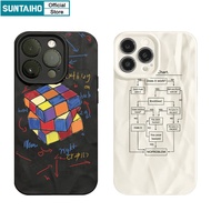 Suntaiho Funny Cute Casing Graffiti Rubik's Cube Pattern Phone Case for Iphone 15 14 12 13 11 Pro Ma