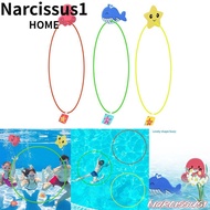 NARCISSUS 1/3Pcs Swimming Aid Ring Sinking Pool Toy Pool Accessories Swimming Circle Beach Dive Ring