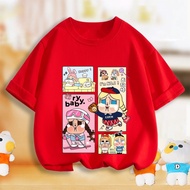 Popmart Crybaby Printed Tshirt 100% Kapas Lengan Pendek Unisex Wanita Lelaki Girls Student Kasual Fa