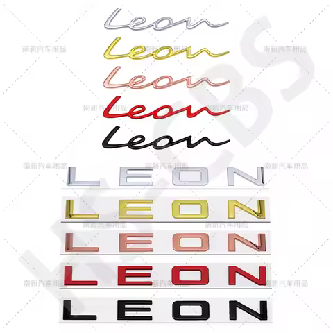 Metal 3D Emblem Badge Car Rear Trunk Body Decal Emblem For Leon 5f 6l 6j 1p MK3 Tailgate Letter Logo