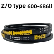 Triangle belt Z/O600/610/620/630/640/650/660/670/680/686LI rubber drive belt B-type C-type D-type in
