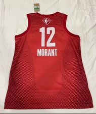 Ja Morant 2022 明星賽 紅 Jordan 75週年 鑽石標 球衣 SW 52 XL