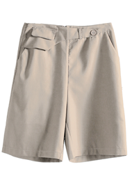 Alisa.Sonya Womens Cropped Pants Wide Leg High Waist Korean Style Pants Suit Pants Shorts