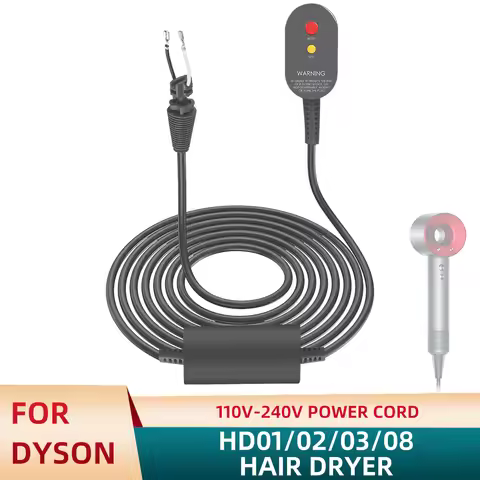 110V Power Cord for Dyson Supersonic Hair Dryer HD01 HD02 HD03 HD07 HD08 HD15 Power Cord Replacement
