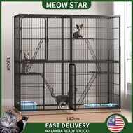 Sangkar Kucing Besar Cat Cage Large Rumah Kucing Besar Murah 2 3 Tingkat 4 Level Pets Cages 猫笼