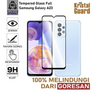 LAYAR Tempered Glass Full Glass For Samsung Galaxy A23 | CrystalGuard Screen Protector - Black
