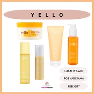 [SHIP DAILY] YELLO SKINCARE SNOWMERIC SERUM OATMEAL TURMERIC MASK SCRUB