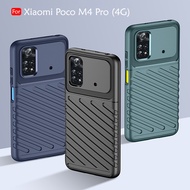 Carristo Xiaomi Poco M4 Pro 4G Storm Thick TPU With Shockproof Design Back Case Cover Protection Soft Silicone Casing Phone Mobile Anti Shock Housing