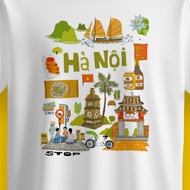 VIETNAMESE SOUVENIR T-SHIRT DA NANG WEAR NATIONALTAG ASAL COTTON 30S MATERIAL PREMIUM GIFT SOUVENIR