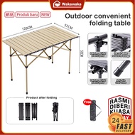 【Fast delivery】Foldable Camping Table Portable Folding Meja Outdoor garden Picnic Table Egg Roll Tab