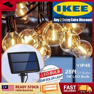 💡Solar Light Solar Garden Light Bulb String Light G40 LED Retro Bulb Glass Fairy Light Outdoor Decor
