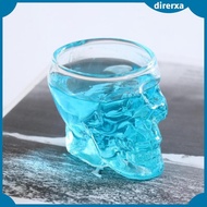 [Direrxa] Skull Head Bottle Decanter Whiskey Vodka Wine Glass Crystal Shot Glass -75ml
