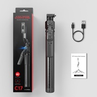 C17 Intelligent AI Face Tracking Stable Bluetooth Ggimbal Shooting Quadrapod Selfie Stick Mobile Pho