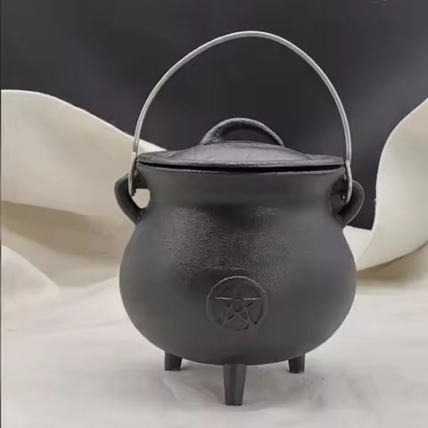 Cast Iron Three Legged Ritual Pot, Big Belly Pot Stew Cookware