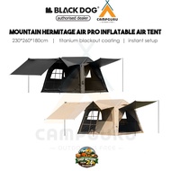 Blackdog Mountain Hermitage AIR PRO Inflatable Cabin Air Tent Titanium Blackout Coating Instant Set 