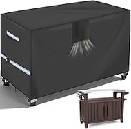 TOHONFOO Outdoor Table Cover 600D for 52-inch Keter Unity XL Portable Outdoor Table with Storage Cab