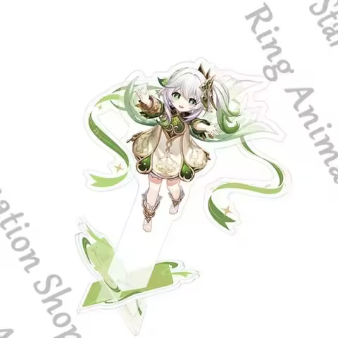 Official Genshin Impact Anime Cosplay Cartoon Commemorative Ticket Set Venti Zhongli Raiden Nahida F