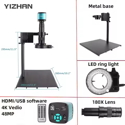 YIZHAN 4K HDMI USB Electrical Microscope For Soldering Microscope Set Industrial Video Digital Micro