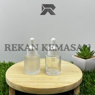 [B 20ML FROSTED Pipette Bottle] 20mL Frosted Flat Shoulder Glass Pipette Bottle 20 mL Serum Bottle/ 