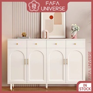 French cream arched door shoe cabinet drawer cabinet storage cabinet milky white shoe cabinet side cabinet