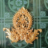 Carnival stick head carving Maskot