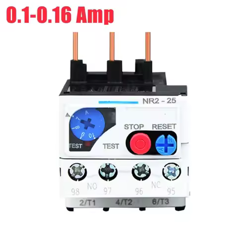 Thermal Overload Motor Relay 3 Phase AC 50Hz/60Hz FR NR2-25 IP20 Plug-in With Indicator Light For CJ