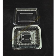 GO- H3  PACK Plastic Tray [ 100 pcs± ] Bakery Disposable Plastic Clear Food Box - Bekas Makanan - GO