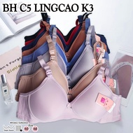 Promo Paket  Isi 3 dan 6 Pcs BH Bra JUMBO  Lingcao Cup C Pakaian Dalam Bra Push up  Tanpa Kawat Ukur