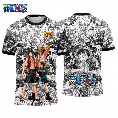 Japan One Piece Luffy Football Jersey Men T-shirt Kids Football Special Jersey Kit Adult Men's/Women