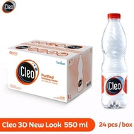 AIR MINERAL CLEO BOTOL 550 ML 1 DUS ISI 24 PCS