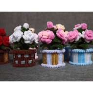 Fuzzy Wire Rose Flower (Mix Colours)