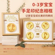 Xinpin Baby Newborn Baby Hand Foot Print Pad One Hundred Days Full Month Foot Print Photo Frame Foot