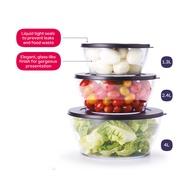 Tupperware Clear Bowl Set ( 3 ) 1.3L / 2.4L / 4L