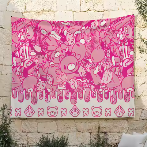 Fashion Pink G-Gloomy Bear Cute flag For Living Room Home Dorm Decor Wall Outdoor Camping Party Bann