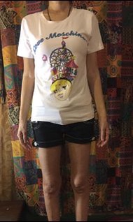LOVE MOSCHINO 女孩白色短袖TEE T恤