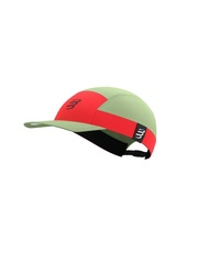 COMPRESSPORT Compressport Unisex's 5 Panel Light Cap - Nile/Fluo Red