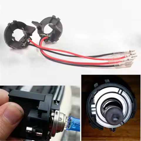 2pcs H7 HID Xenon Lamp Bulb Adapters Base Retainers for VW Tiguan/Golf 7/Scirocco/Sharan/Touran H7 X