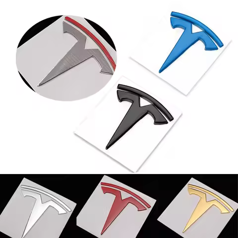 for Tesla Metal Car Body Fender Side Badge Sticker Model S X 3 Y Roadster Cybertruck Emblem Decal Ex