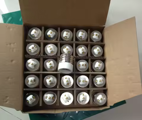 1pc E39/E40 to E26/E27 Light Socket Adapter Mogul to Medium Light Bulb Converter Ceramic CE UL,Insta