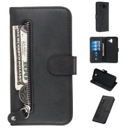 XICCI For Samsung J4 2018/J6 2018/J4 Plus/J6 Plus/A7 2018 A750 Phone Case Zipper Wallet Bag Card Slo
