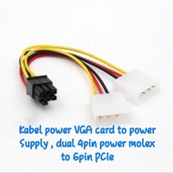 Kabel Power Vga/Adapter 2 M To 6/6 Pci-E