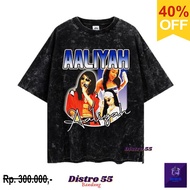 QUEEN OF R&B AALIYAH WASHING VINTAGE T-SHIRT (OVERSIZED WASHING TEE)-4