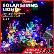 Solar Cherry Blossom Lights LED Light Garden Waterproof Cherry Flower Fairy String Light Raya Lampu 