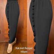 Rok / Kamen Jadi Wanita Knit Rempel Stretch Polos Bali Bawahan Panjang Untuk Berkebaya Murah