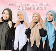 HIJAB SEGI3 INSTAN ZIPPER/HIJAB BELLA INSTAN RESLETING/SEGI3 INSTAN ZIPPER BELLA SQUARE