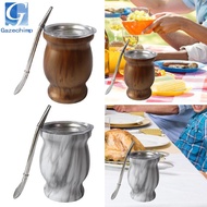 Gazechimp Yerba Mate Cup Set 8 Ounces Professional Versatile Easy to Clean Gourd Tea Cup Set for Tea