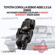 TOYOTA COROLLA EE800 AE82 1.3 1.6 (1983) NO POWER STEERING COUPLING 6 MONTH WARRANTY 45209-32010